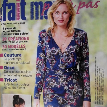 Magazine  » FAIT MAIN  » Mars 2017 avec 39 créations  , Couture , Tricot , déco …