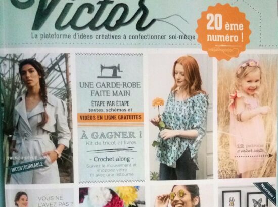 « La Maison Victor » n°20, Mai/juin 2017 avec 12 Patrons à coudre, pour homme, femmes, grandes tailles et enfants