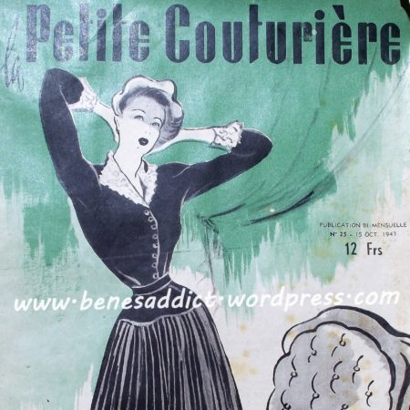 Revue « La Petite Couturière » 1947 en intégralité , avec patron couture femme  et tricot homme.