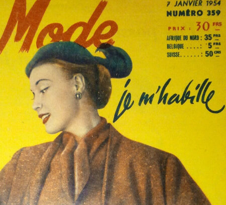 Revue Vintage « Votre Mode » De Janvier 1954 avec patrons, tricot, crochet, couture …