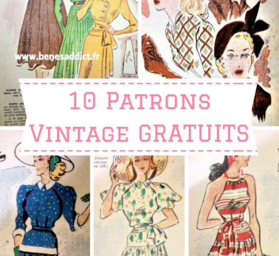 10 Patrons GRATUITS couture 1948 + « Le Petit Echo de la Mode 1948 »