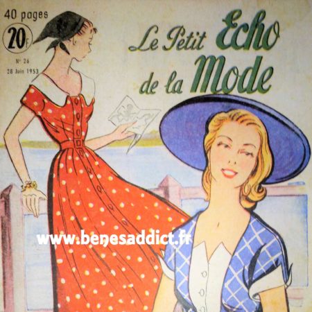 « Le Petit Echo de La Mode Juin 1953 » Patrons Gratuits!