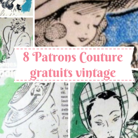 8 Patrons GRATUITS couture 1947 + « Le Petit Echo de la Mode 1947 »