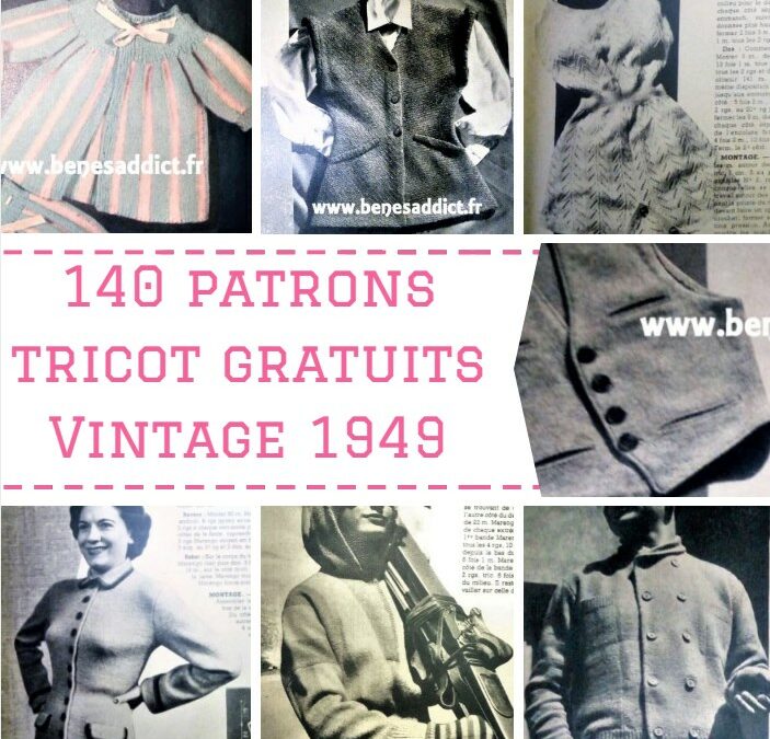 GRATUIT! 140 Patrons de Tricot Automne/Hiver de 1949