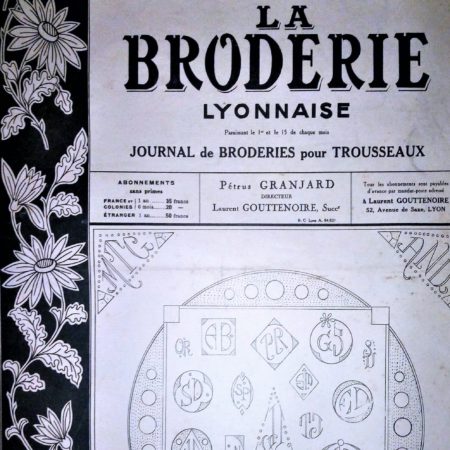 GRATUIT! Nombreux modèles Vintage Broderie Alphabets, monogrammes de 1934!