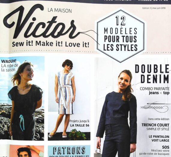 Revue de Presse « La Maison Victor n°3/2018 » avec deux patrons gratuits à télécharger!!