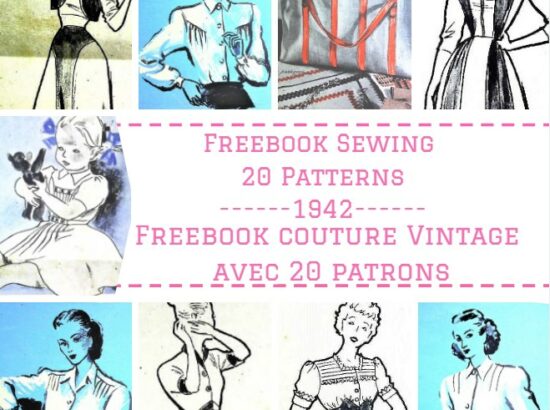 GRATUIT! ABC de la couture 20 Patrons Vintage1942 /Free Sewing Book and Patterns « rétro »