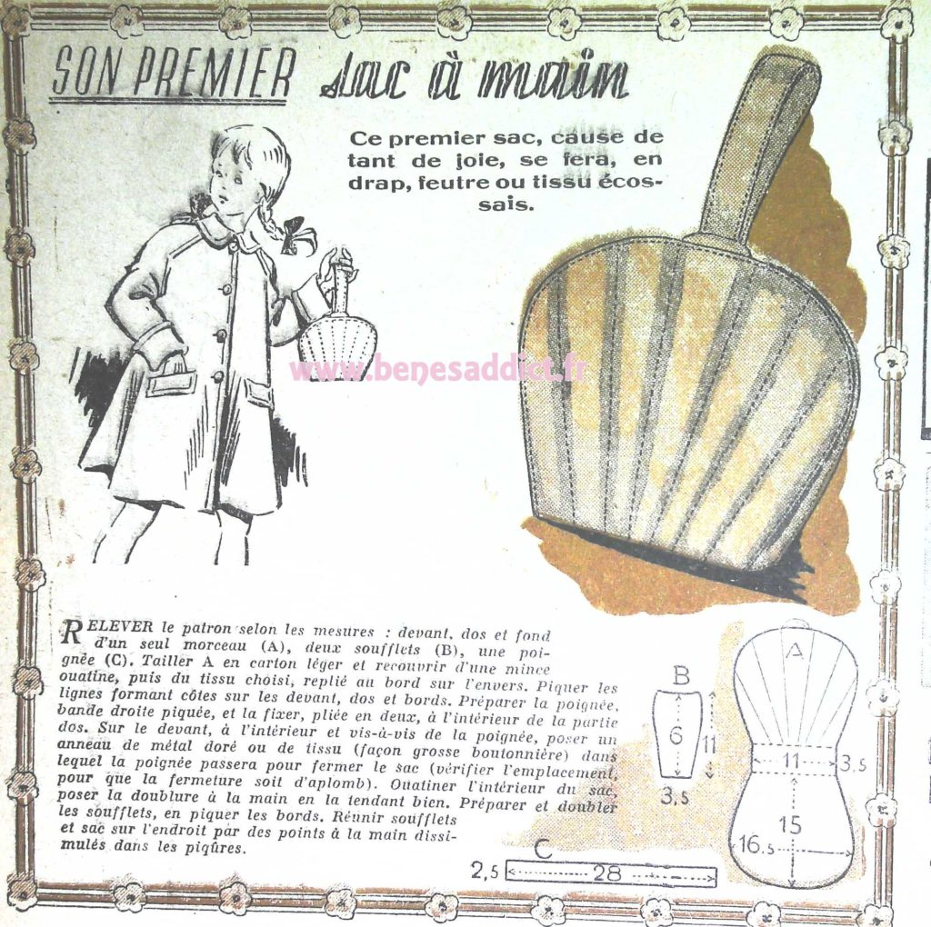 Patrons Gratuits de Sacs Les 64 PLUS BEAUX Sacs Vintage/Rétro à coudre des années 40 et 50!