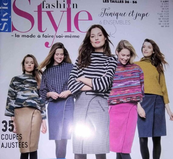 « Fashion Style n°23 » Avec 25 MAGNIFIQUES Patrons TOUS du 36 au 56!