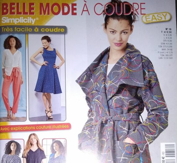 « Belle Mode à Coudre EASY n°16 » ENFIN un numéro avec des patrons de couture FACILE!