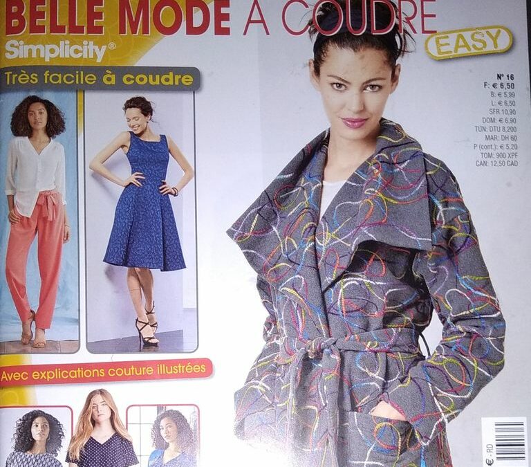 « Belle Mode à Coudre EASY n°16 » ENFIN un numéro avec des patrons de couture FACILE!