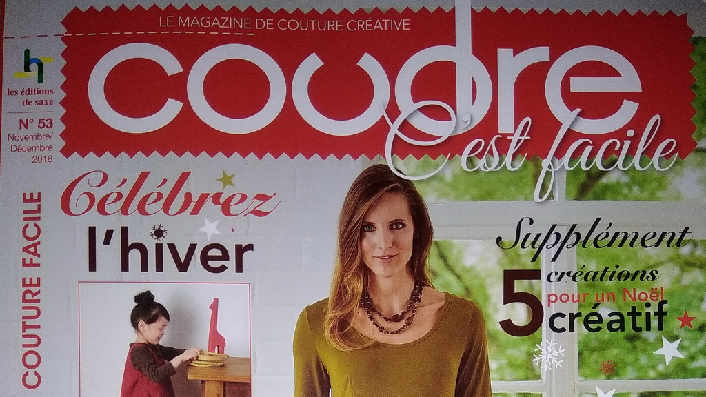 "Coudre C'est Facile n°53", avec 31 créations pour préparer Noël!
