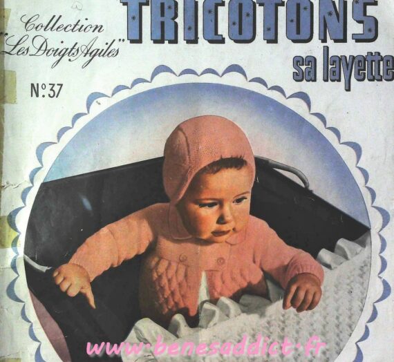 42 Patrons modèles GRATUITS de TRICOT/CROCHET Vintage 50’s Free Knitting patterns