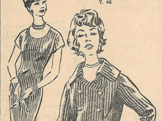 SUPERBE patron GRATUIT Vintage 1958 à imprimer! Une robe et sa veste assortie!