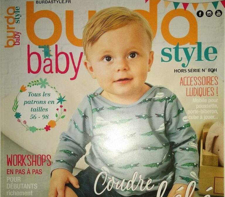 « Burda Style Baby n°80 » Coudre le trousseau de Bébé avec TOUS les patrons du 56 au 98 cm!