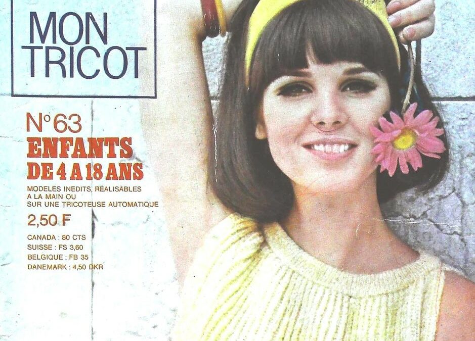 « Mon Tricot » Revue de 1964 avec 40 modèles GRATUITS Mains et Machine!