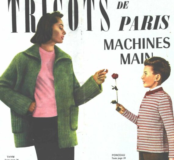 GRATUIT « Tricot de Paris » 1958 avec 27 Modèles Tricot Machine et Tricot Mains