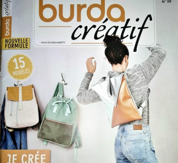 « Burda Créatif N°59 » Je crée mon sac à dos! Avec 15 SUPERBES modèles à coudre!