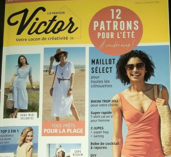 Coudre votre maillot de bain avec « La Maison Victor n°4/2019 » et 12 patrons de couture!