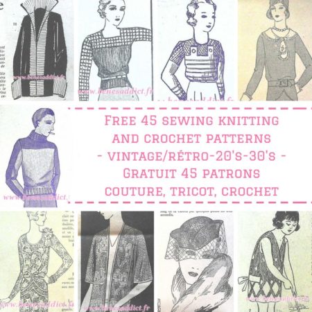 45 Modèles Rétro GRATUITS Tricot, Crochet, Couture Années 20 et 30!