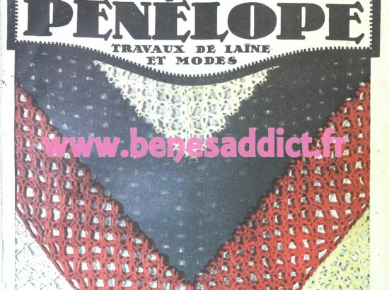« Pénélope Travaux de Laines et deMode » avec 40 SUPERBES Patrons GRATUITS 30’s Vintage!