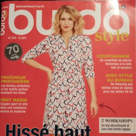 Fraîcheur Printanière avec « Burda Style n°243 » avec une SUPERBE Robe de Mariée