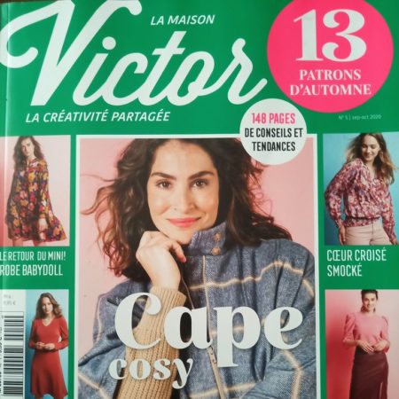 Cape Cosy avec « La Maison Victor n°5/2020 » et 13 BEAUX Patrons d’Automne!