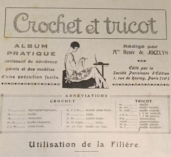 Partons Crocheter et Tricoter en 1925 avec 72 SUPERBES modèles!