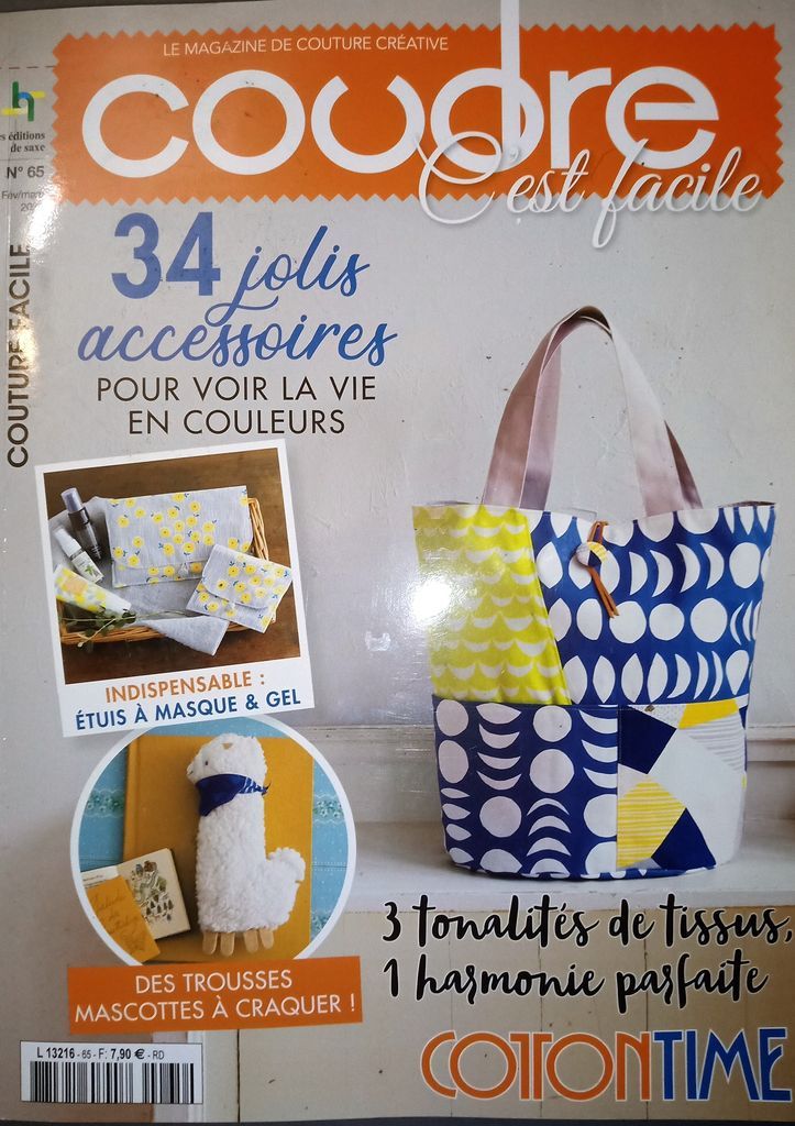 kit couture débutante pochette tissu français