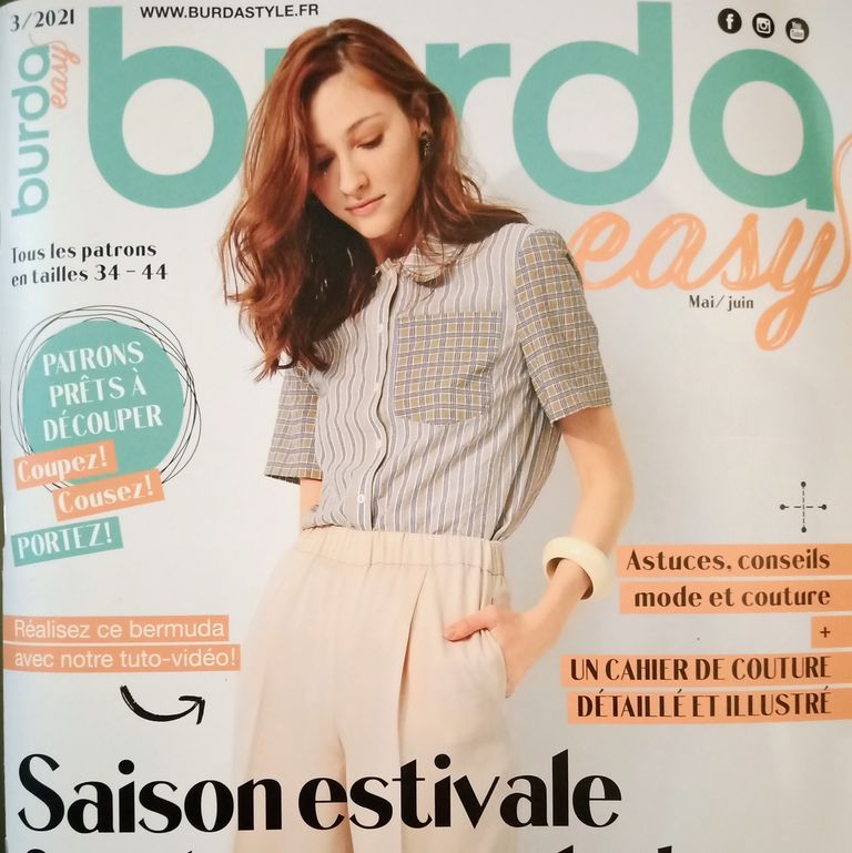 Magazine Burda Easy Couture Facile - Belle Saison - Mai/Juin 2022 - Occasion Comme Neuf
