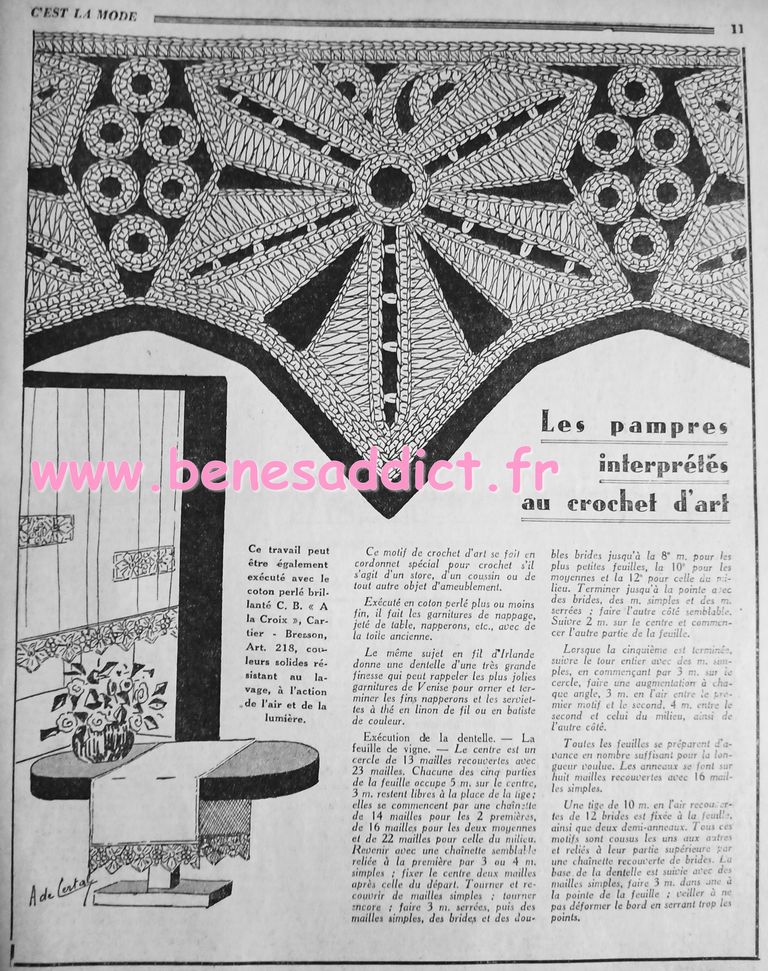 couture vintage tricot crochet bricolage 1933 avant-guerre patrons modeles gratuits , recettes de cuisine tranches de vie