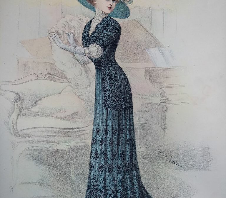 Catalogue  1910 couture, Dentelles avec échantillons et des centaines de photos! Story of Fashion