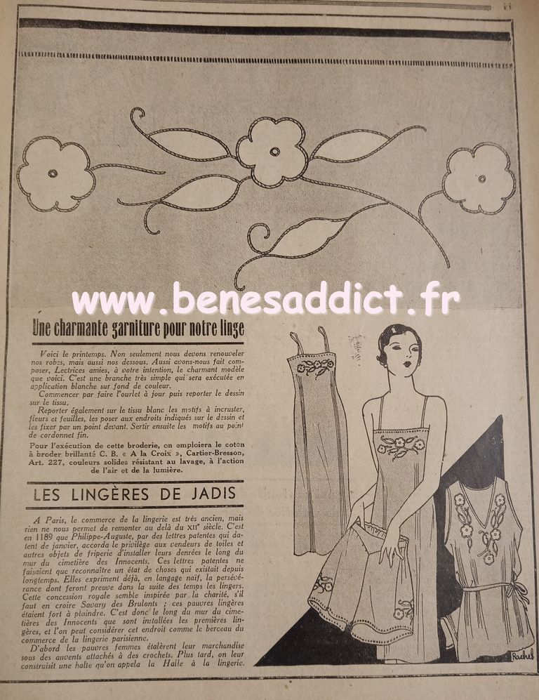 avant guerre1933 et des Tas de patrons/modèles GRATUITS, Tricot, Couture, Crochet, cuisine