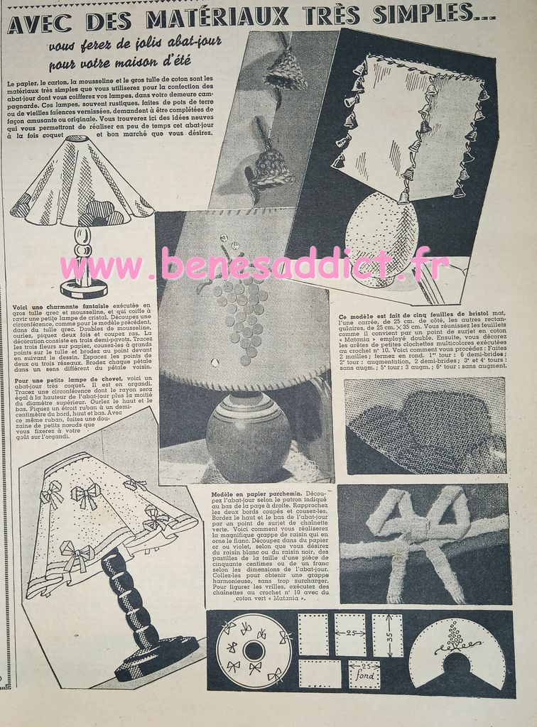 Plongeon Au Cœur de 1939, Nombreux Modèles à Tricoter, Coudre, Crocheter