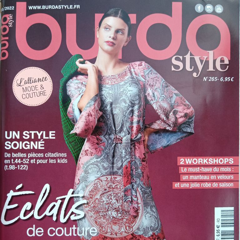  L’alliance Mode et Couture avec Burda Style n°265 (Revue de Presse)