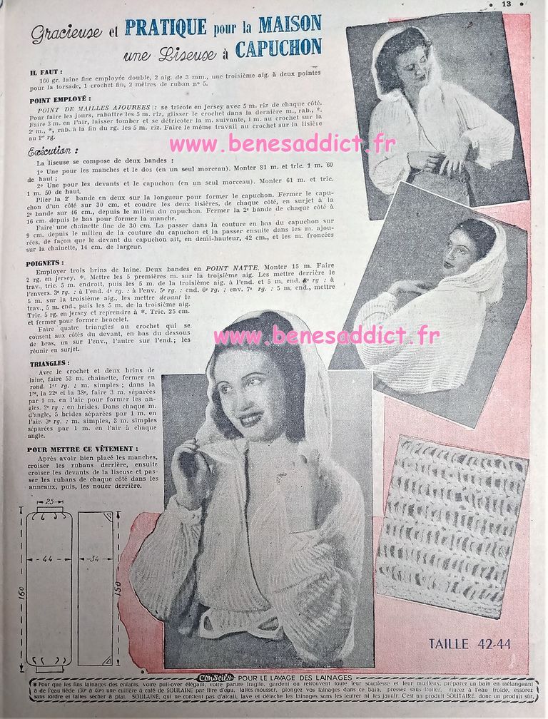 Loisirs Créatifs Des années 40, Couture, Tricot, Crochet