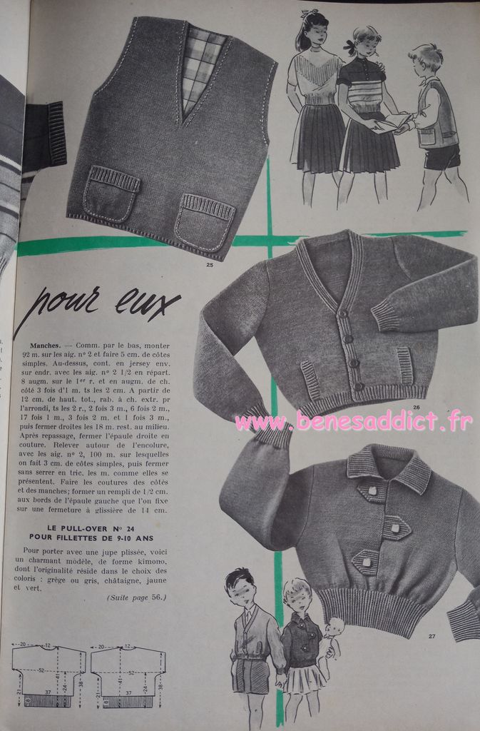 modes et travaux tricaux vintage