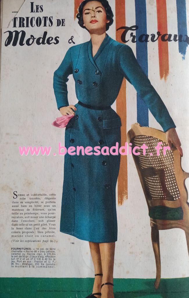 modes et travaux vintage tricot