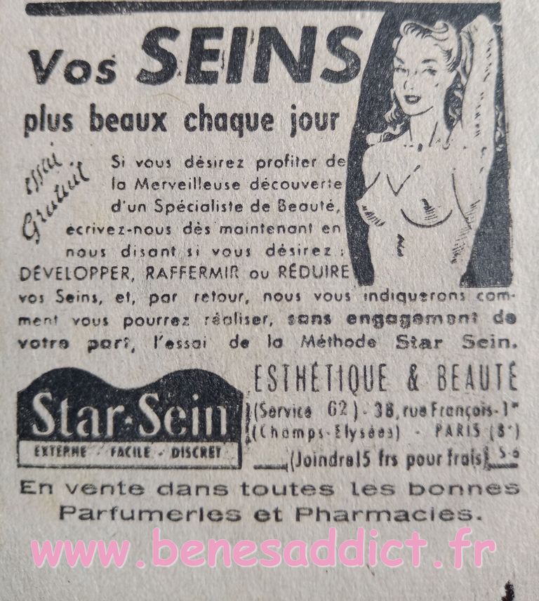 star-sein réclame 1948