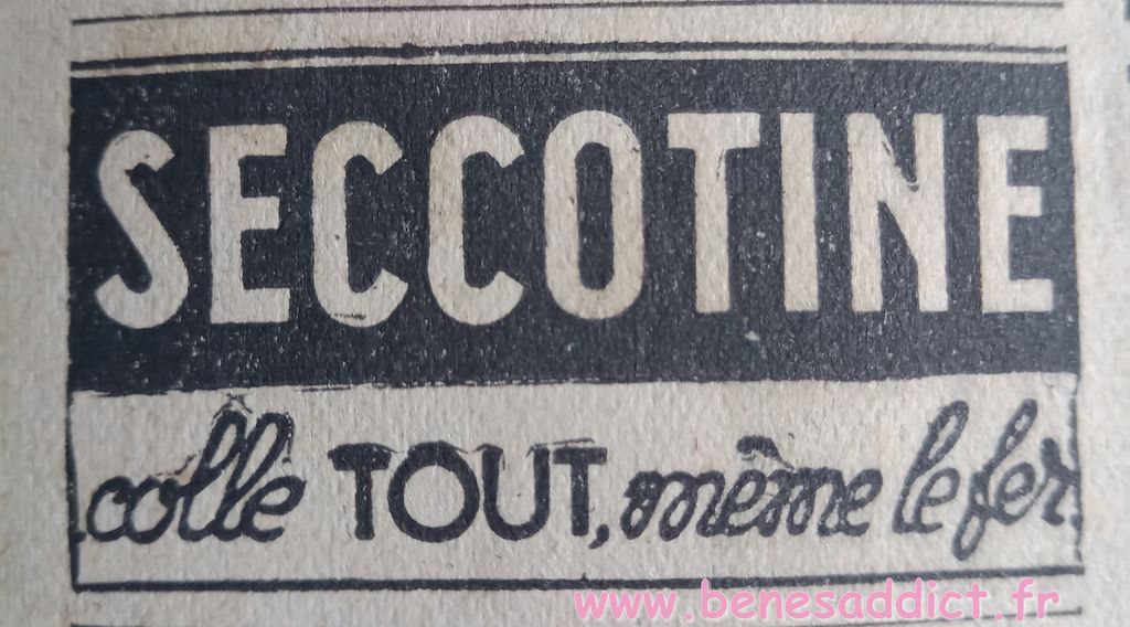 reclame colle secotine
