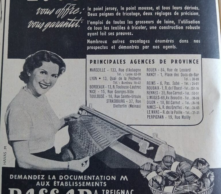 Du Vintage des Années 50, Couture, Tricot, Crochet, Recettes et Réclames