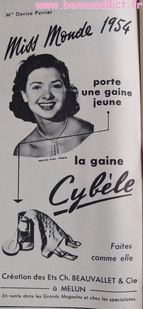 reclame vintage cybele lingerie gaine