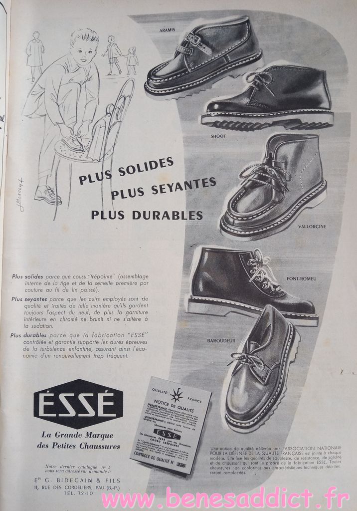 reclame chaussures esse