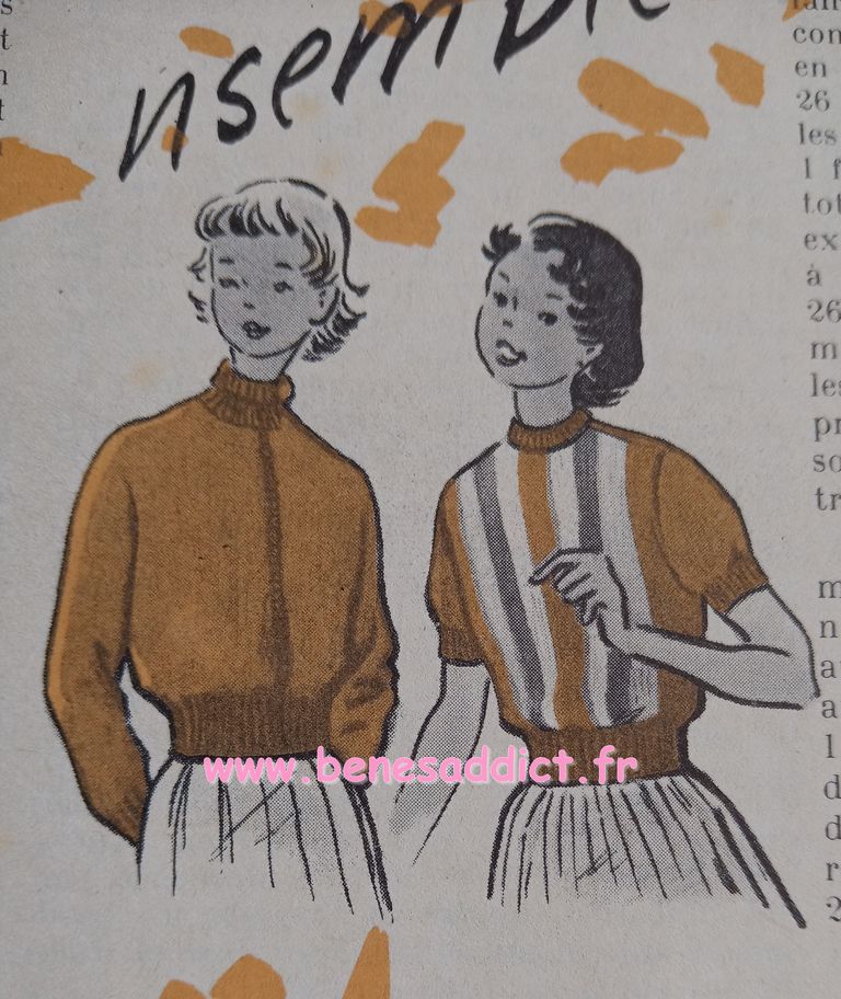Loisirs creatifs vintage tricot ado