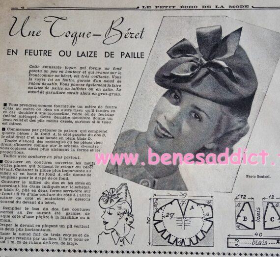 Vintage Rétro de 1939! Couture, Tricot, Crochet, Recette, Tranches de Vie, Économies…