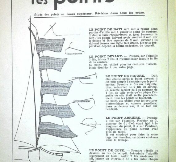 Leçons de Couture Vintage 1952, Comment Coudre, Préparation aux Examens