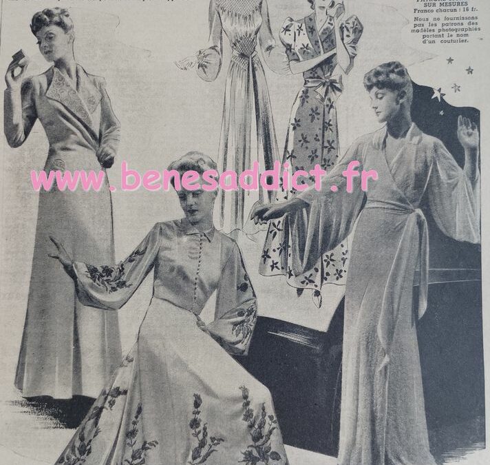 L’esprit en 1939 de La mode, de la Vie, Couture, Tricot, Crochet Recettes DIY