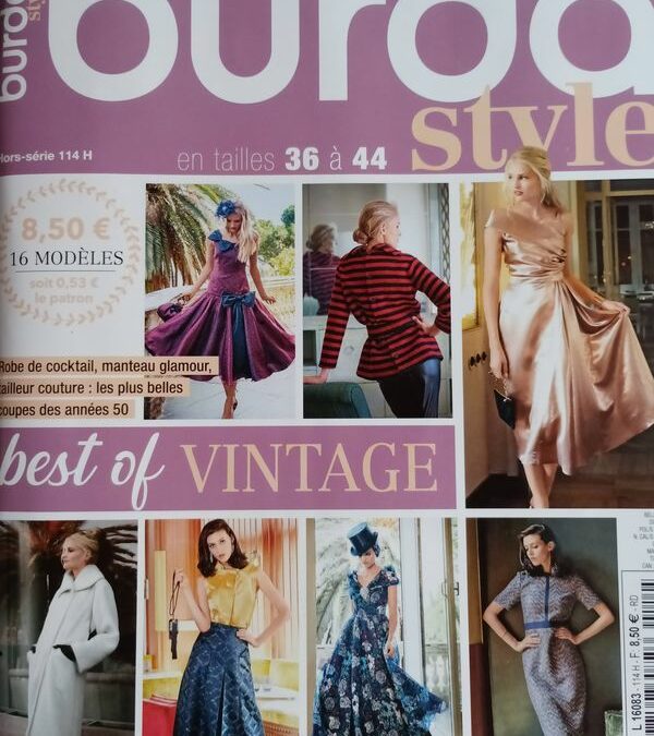 Burda Vintage, Numéro Best-Of des Années 50, Glamour, Élégant, Raffiné, J’adore
