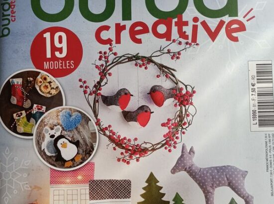 Décorations de Noël à Coudre avec « Burda Créative n°81 » 19 BEAUX Modèles