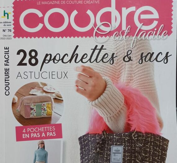 Pochettes et Sacs « Coudre C’est Facile n°76 – Cotton Time » 28 Beaux Modèles